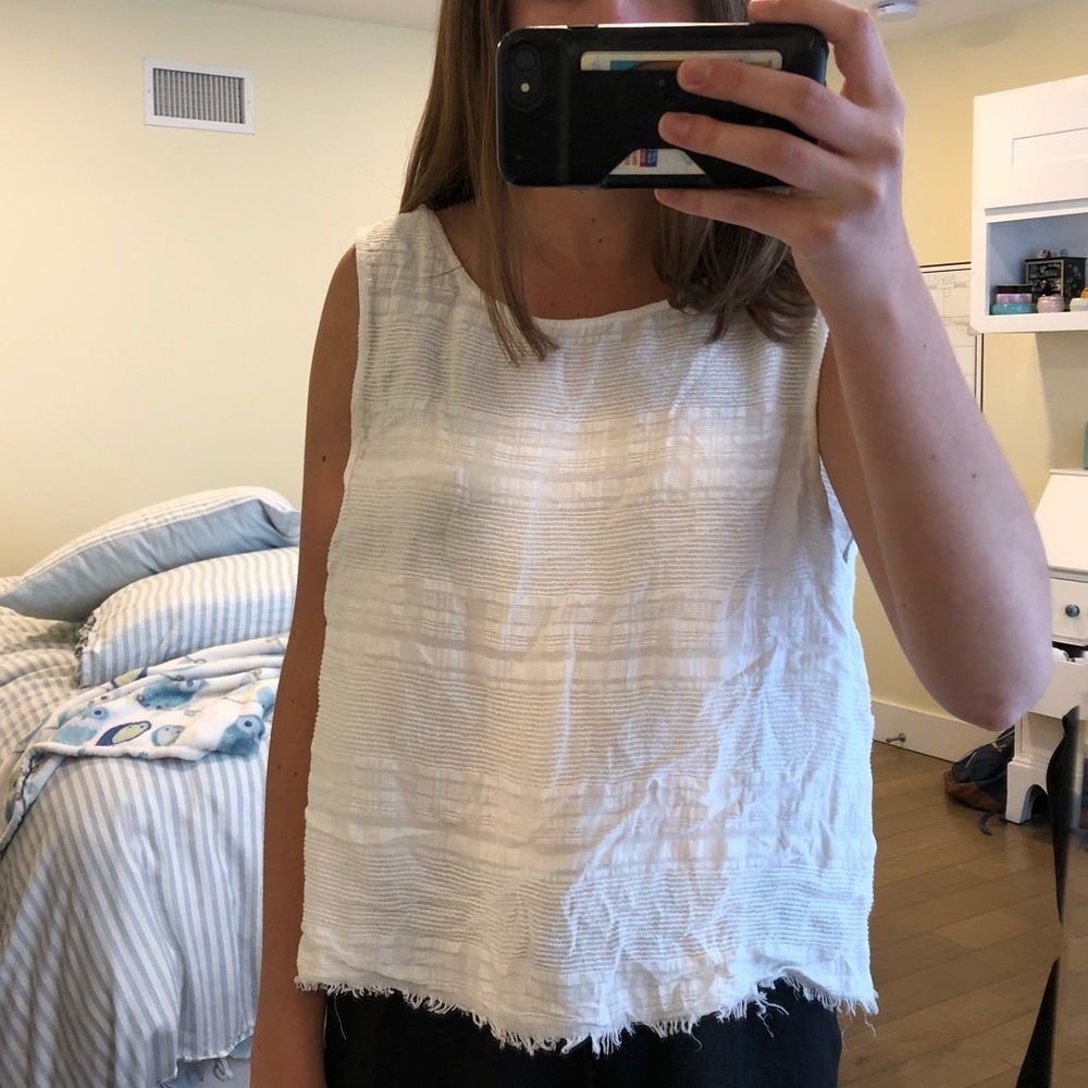 Reformation white blouse